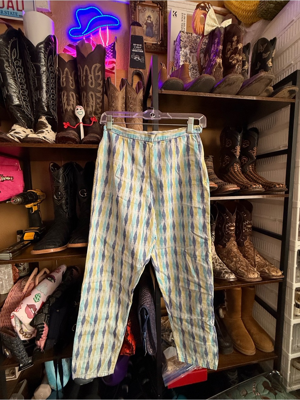 1950s Harlequin Cigarette Pants